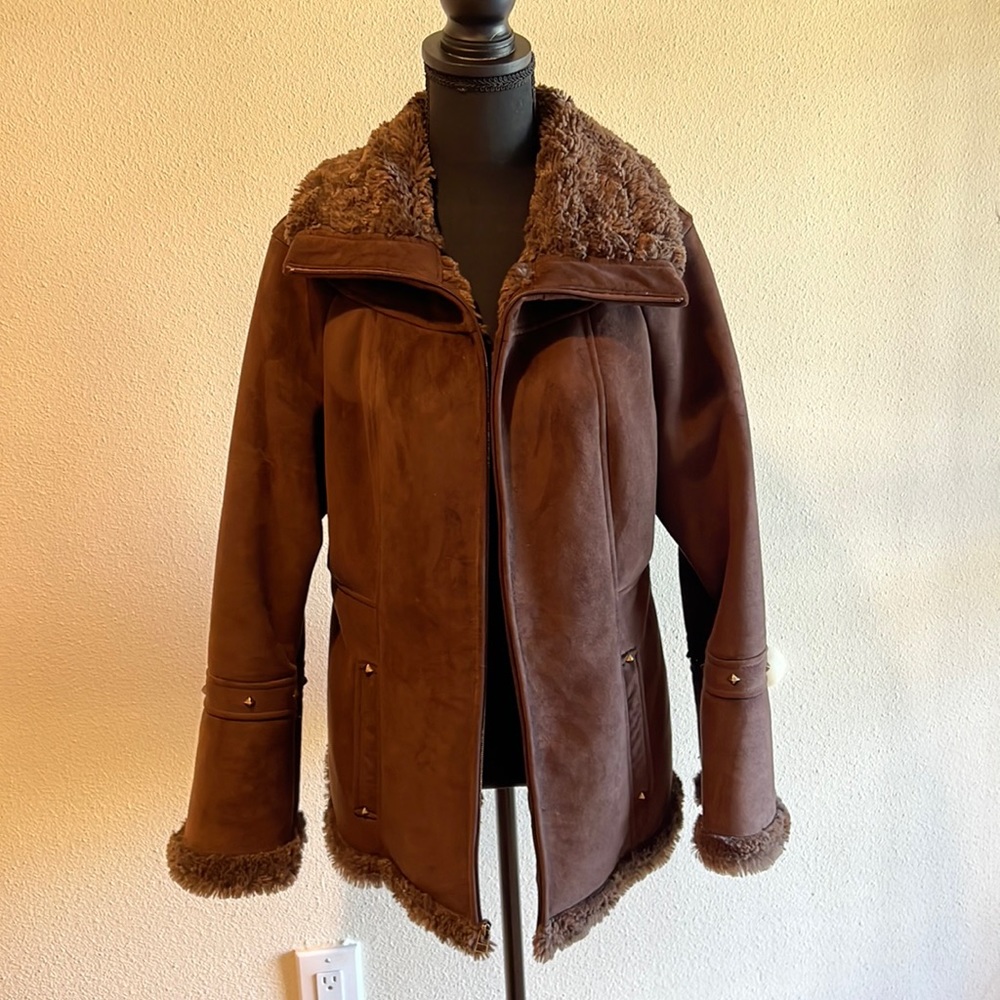 Fun brown night out jacket.